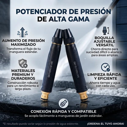 AquaBronce™ – Boquilla de Alta Presión: Tu Manguera se Convierte en Hidrolavadora
