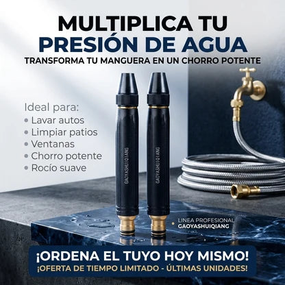 AquaBronce™ – Boquilla de Alta Presión: Tu Manguera se Convierte en Hidrolavadora