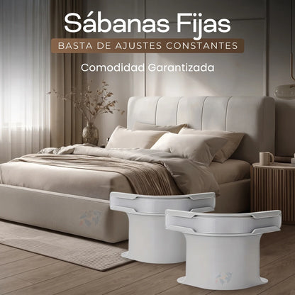 Sistema Premium de Sujeción para Sábanas - 4 Unidades