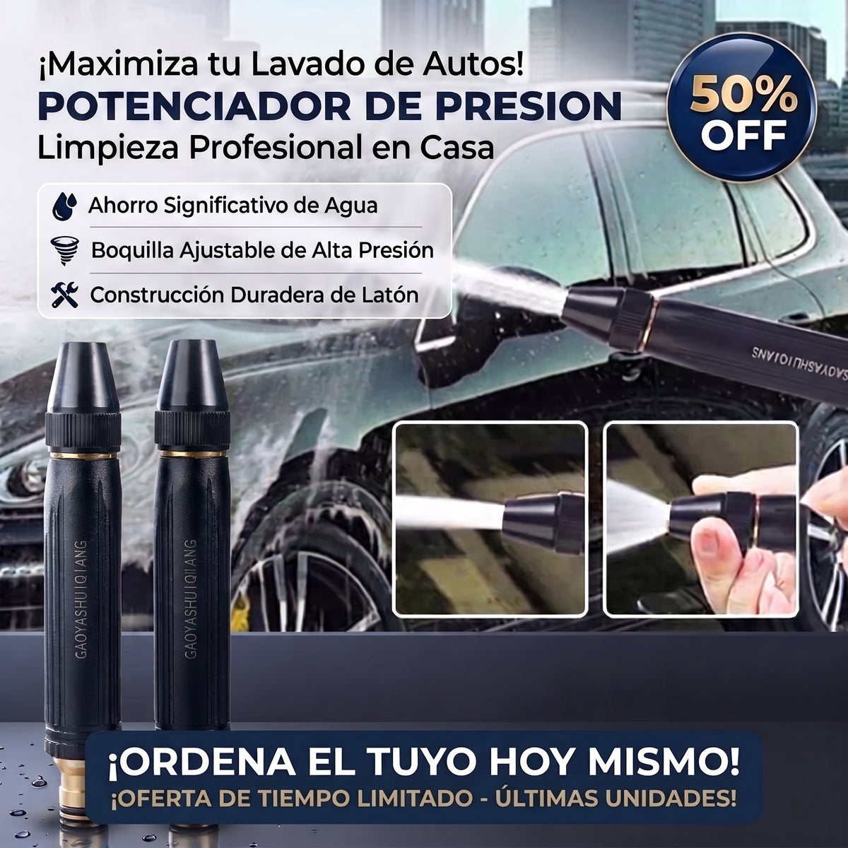 Boquilla AquaBronce™ de Alta Presión