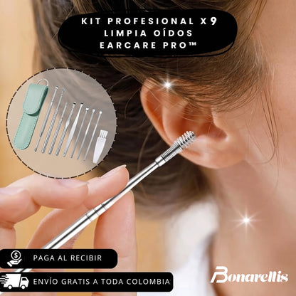 Kit Profesional 9 en 1 Limpia Oídos | EarCare Pro™
