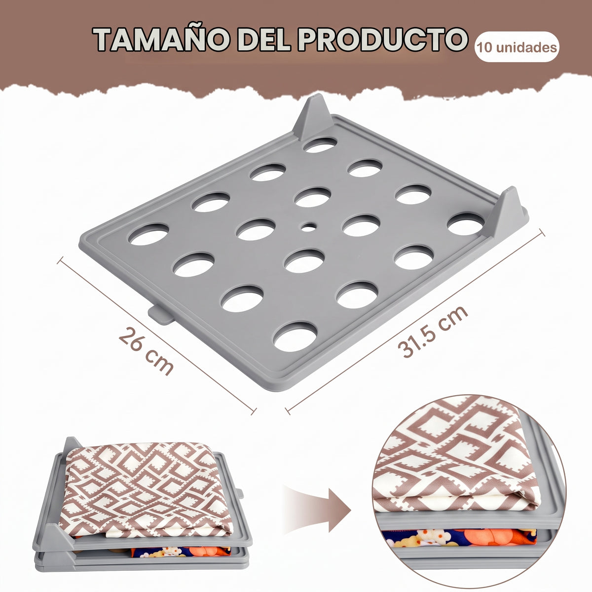 ORGANIZADOR DE PRENDAS SET X 5