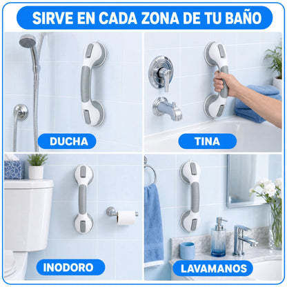 Barra de Apoyo para Ducha SecureGrip™ | Seguridad Antideslizante sin Taladro