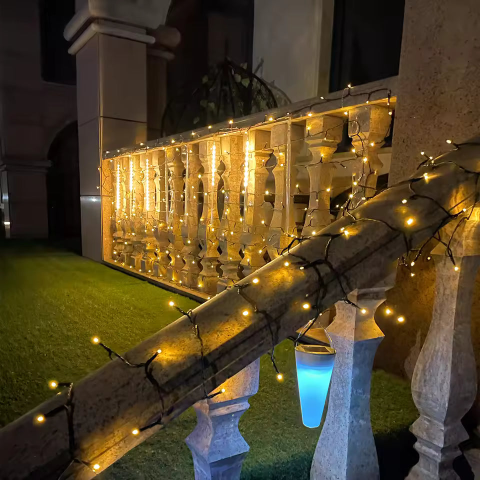 Guirnalda Solar 20 Metros – 170 LED (Promo 2×1 = 40M y 340LED en TOTAL 🤯)